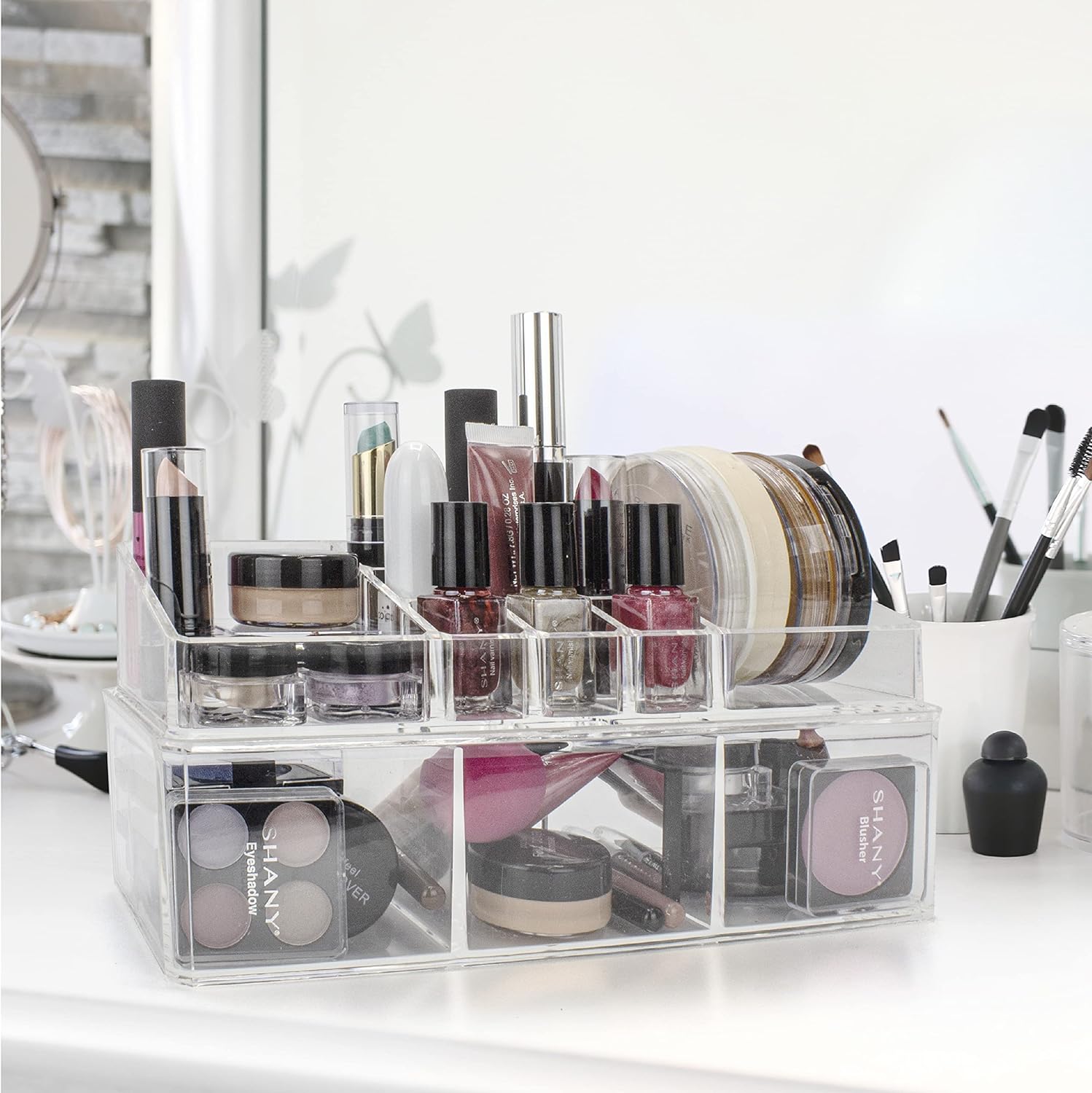 Brookstone Makeup Organizer & Cosmetic Display Case