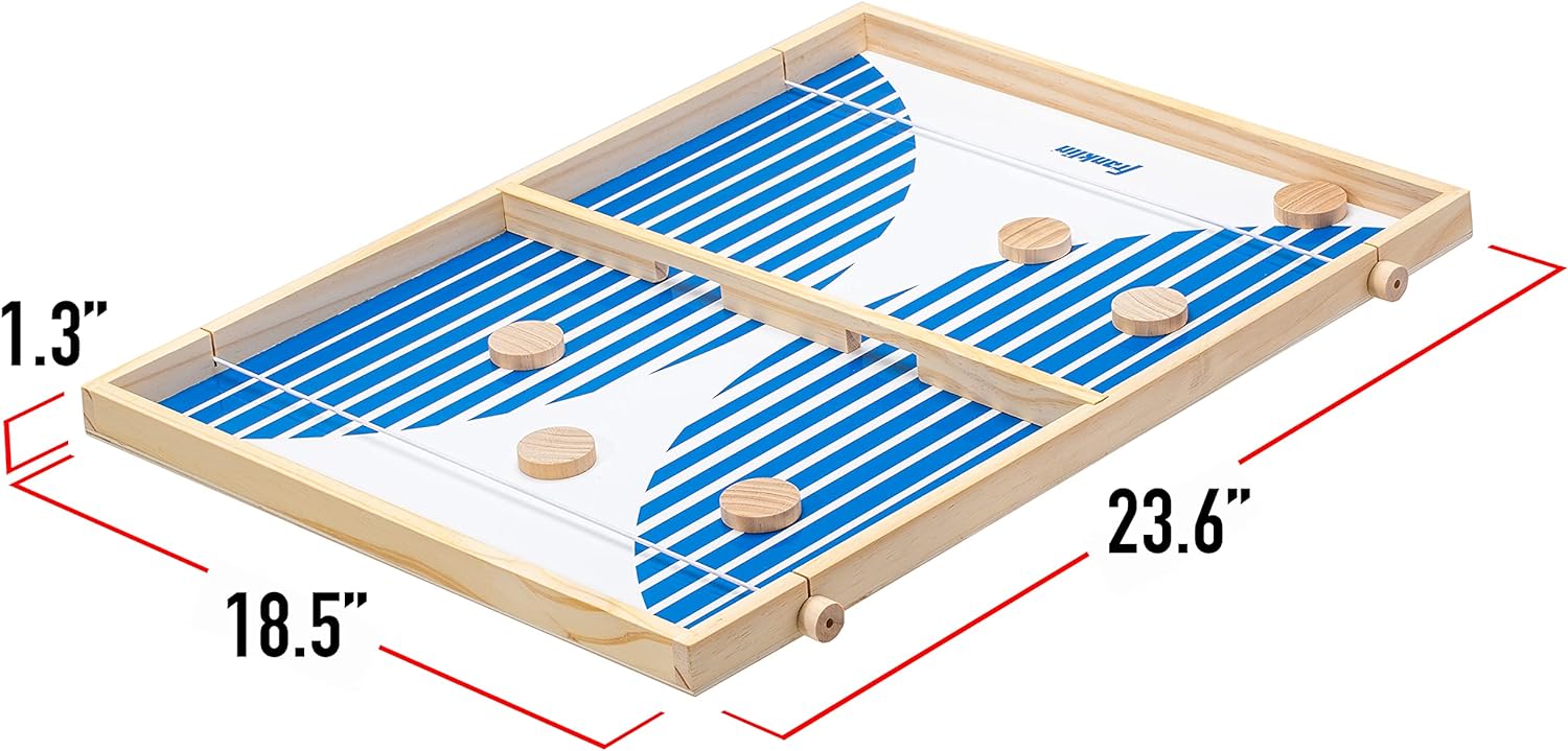 Franklin Sports XL Sling Puck Tabletop Hockey Game - Fast Puck Slinging Game for All Ages