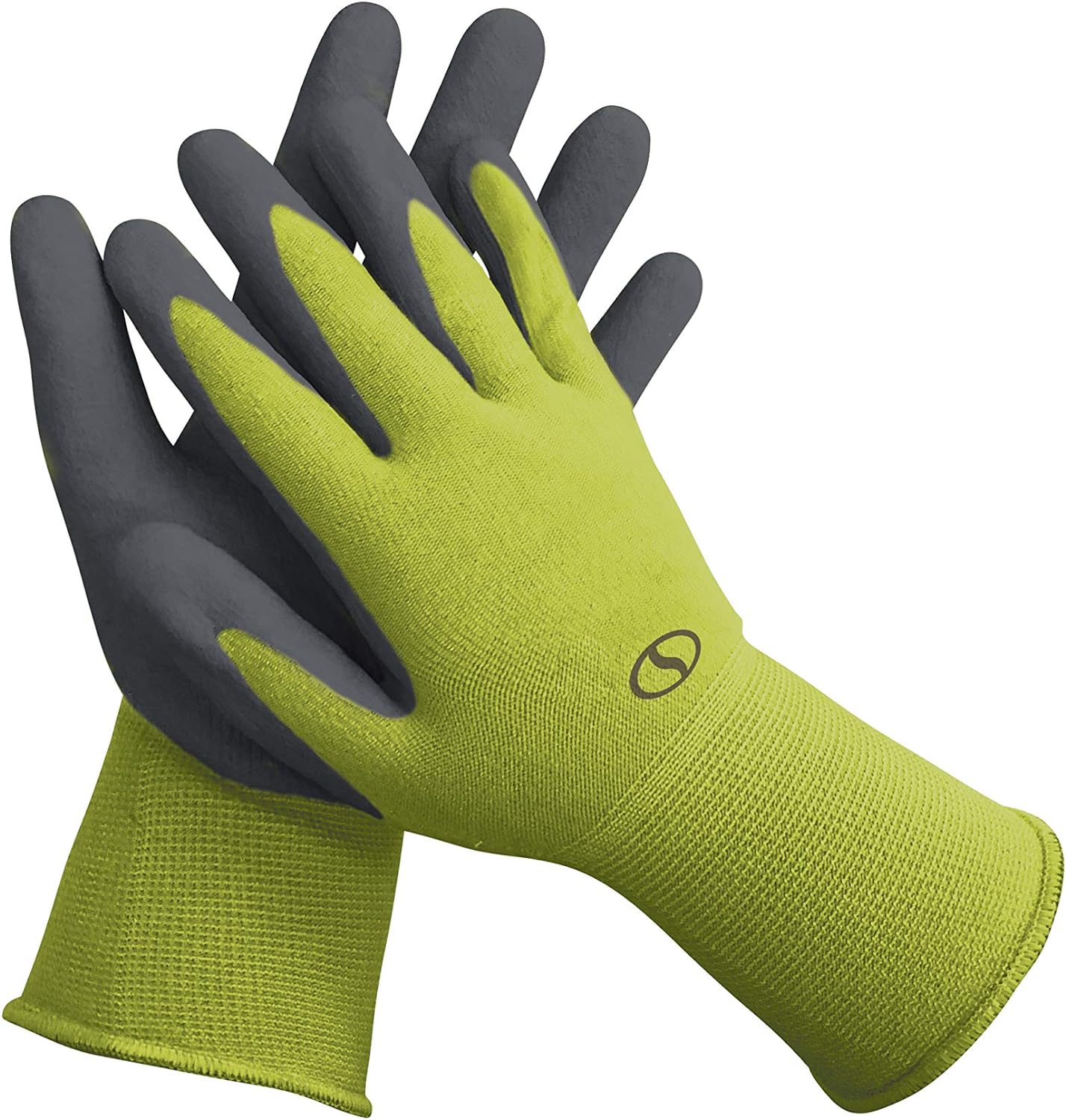 Sun Joe GGNP-S3-SJG Multi-Use Nitrile-Palm Reusable/Washable Gloves, Breathable, One Size Fits Most, For Gardening, DIY Work, Cleaning and More, 3-Pack, Green